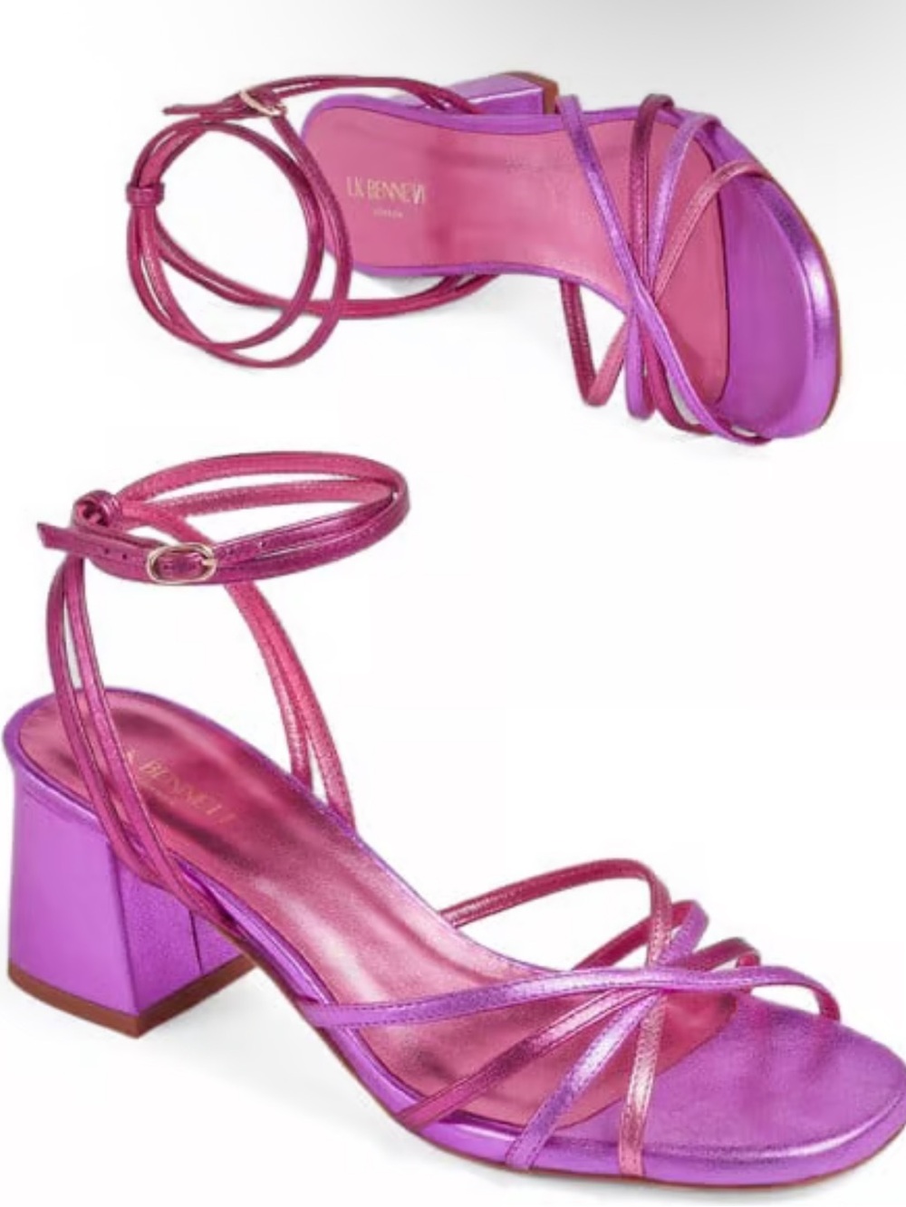 🌸LK BENNETT🌸 Starlet Tie Sandal In Fushia Size: 40
